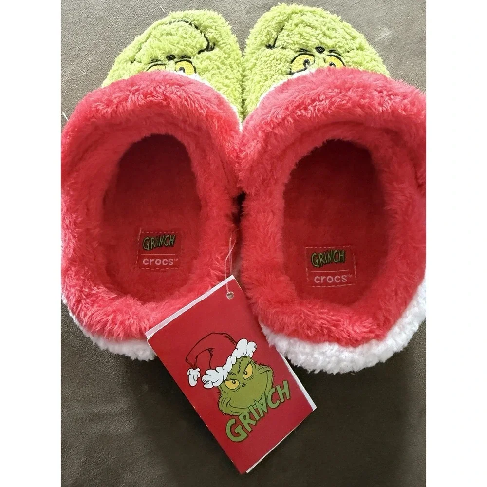 Crocs The Grinch Classic Clog Shoes Kids Boys Girls Youth Size C11 Green BNWT